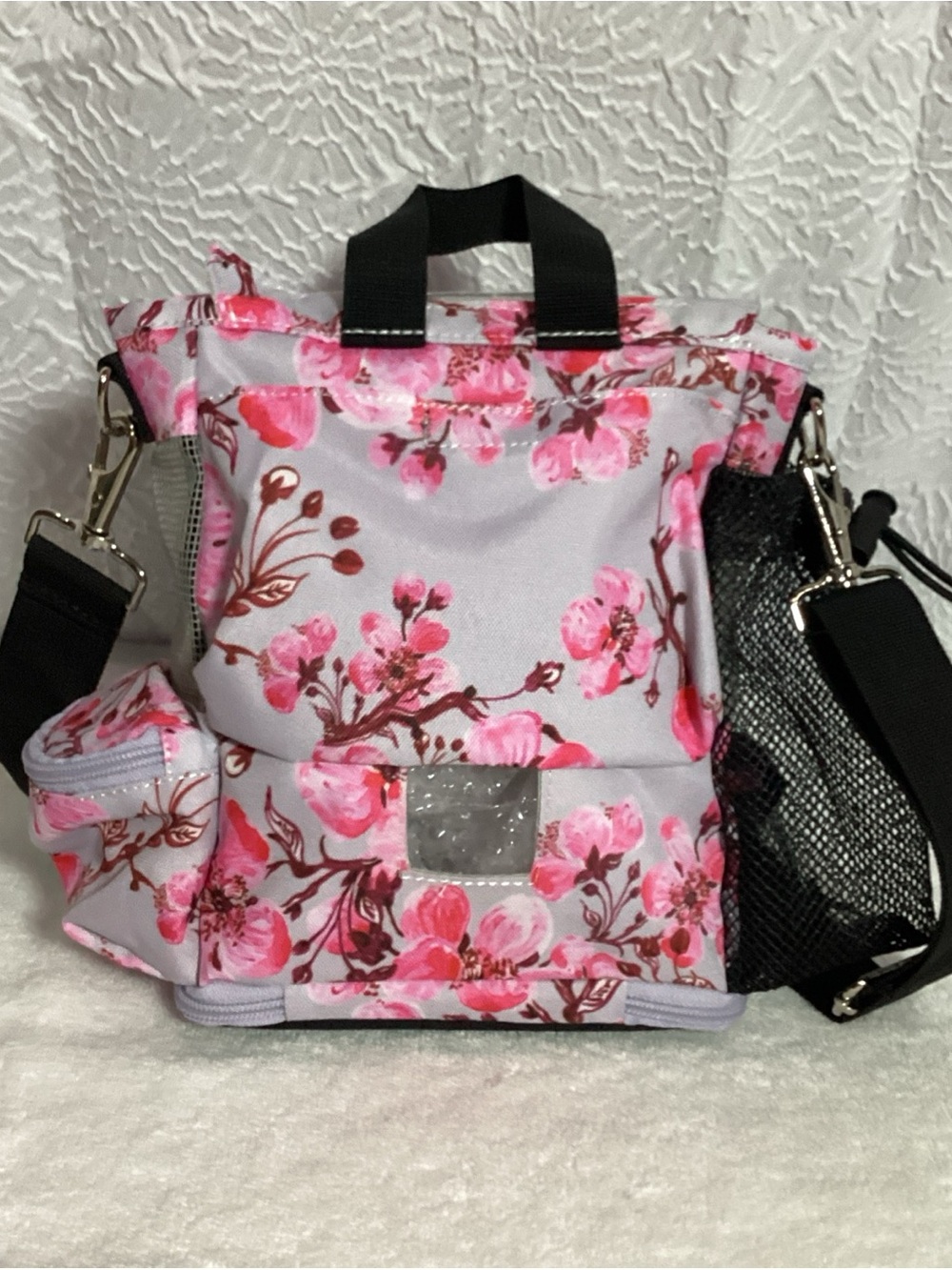 Cherry Blossom Backpack o2 Totes for Inogen Oxygen Tanks & Supplies or the Beach - Picture 4 of 11